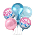 5pcs Party Set Balloons de feliz aniversário